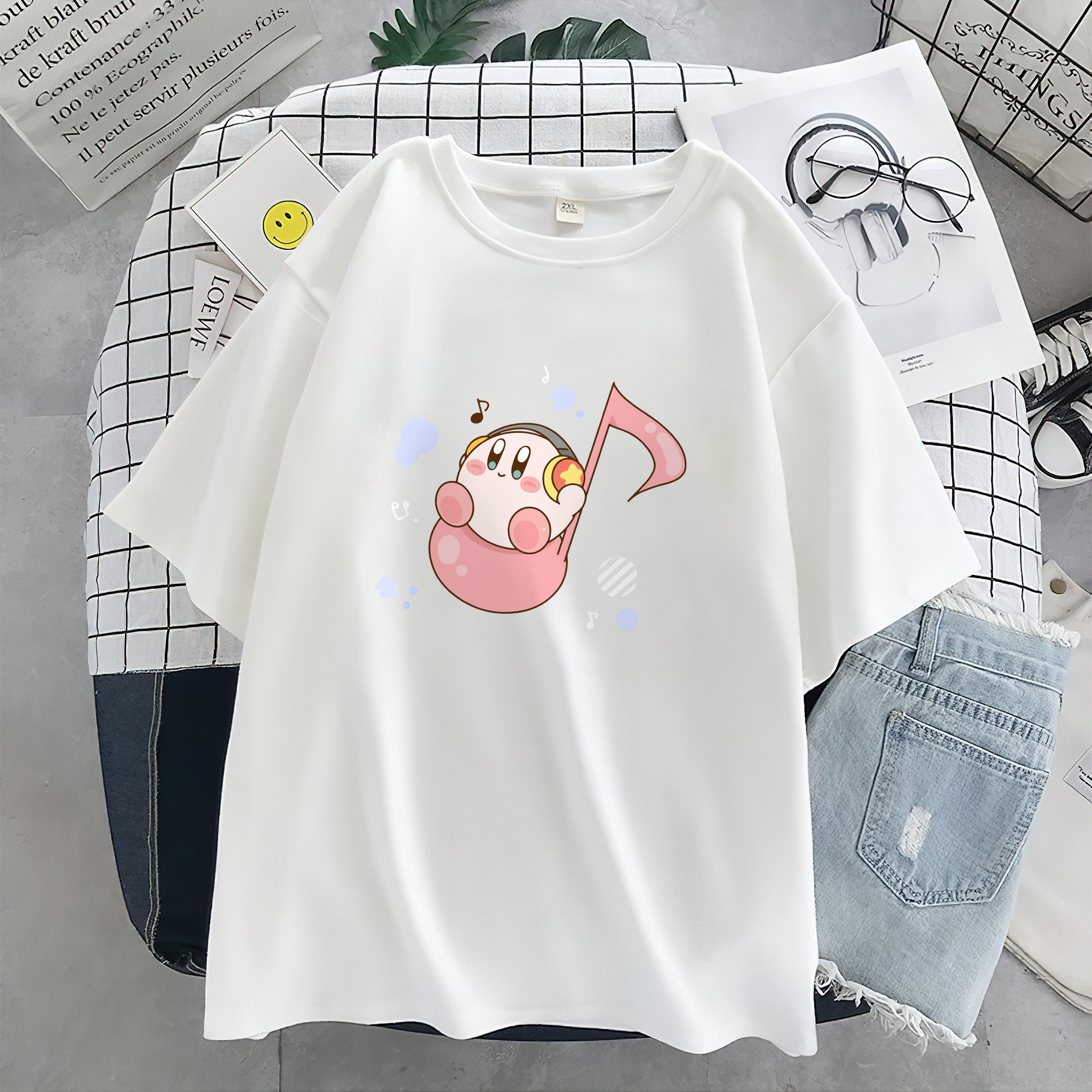 Kirby Shirt Cute Kirby Shirt Kirby Kids Shirt Fighting | Etsy