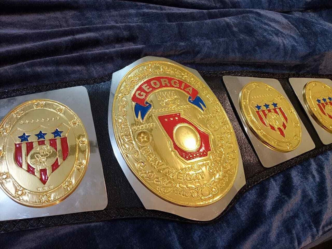 NWA Heavyweight Wrestling Championship Leather Belt Etsy