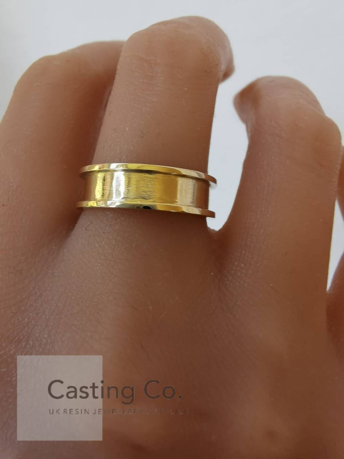 MADE TO ORDER Solid 9ct Yellow Gold Channel Ring Blank Core Etsy