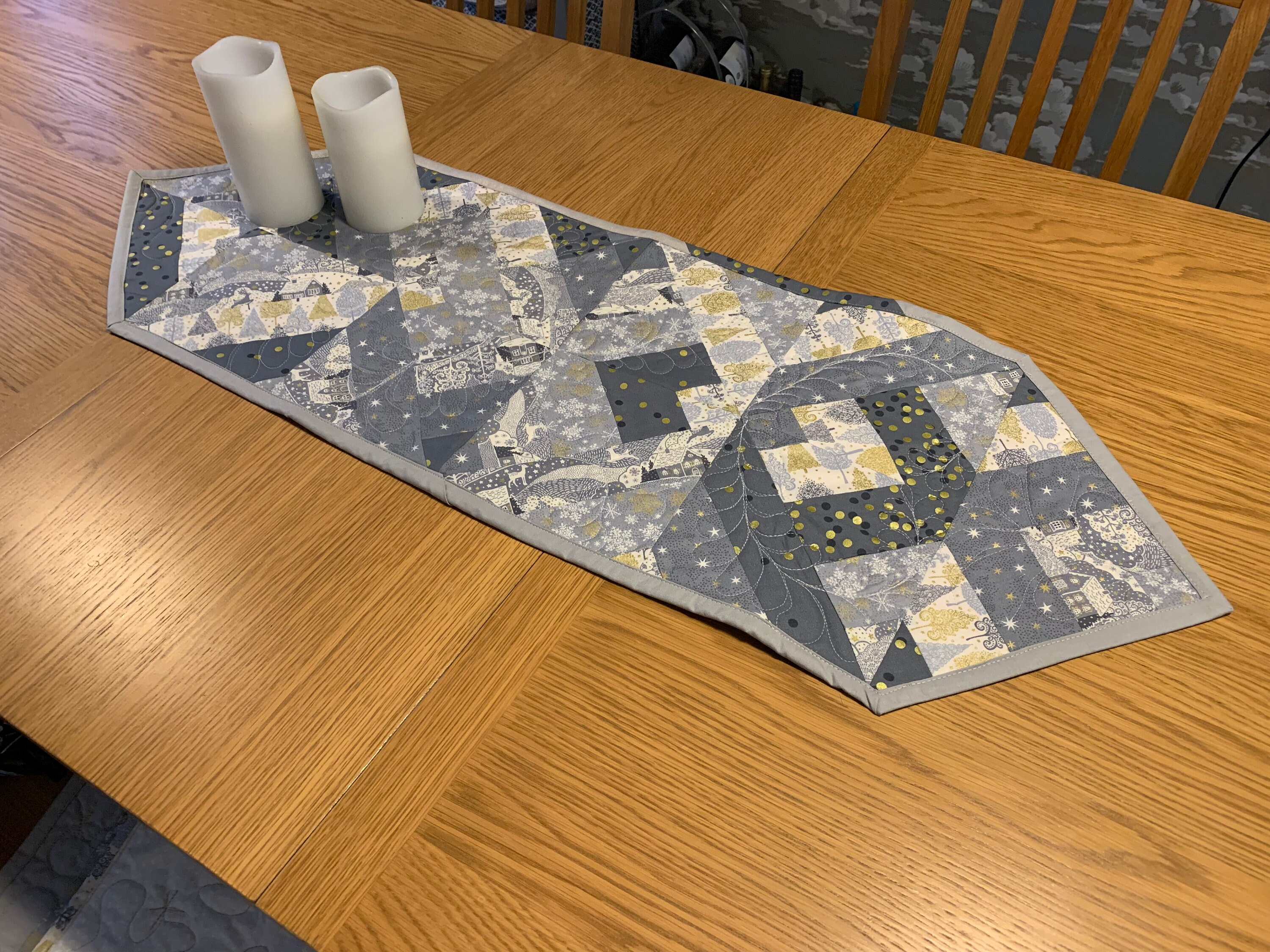 Grey Scandi Table Runner Small Etsy UK