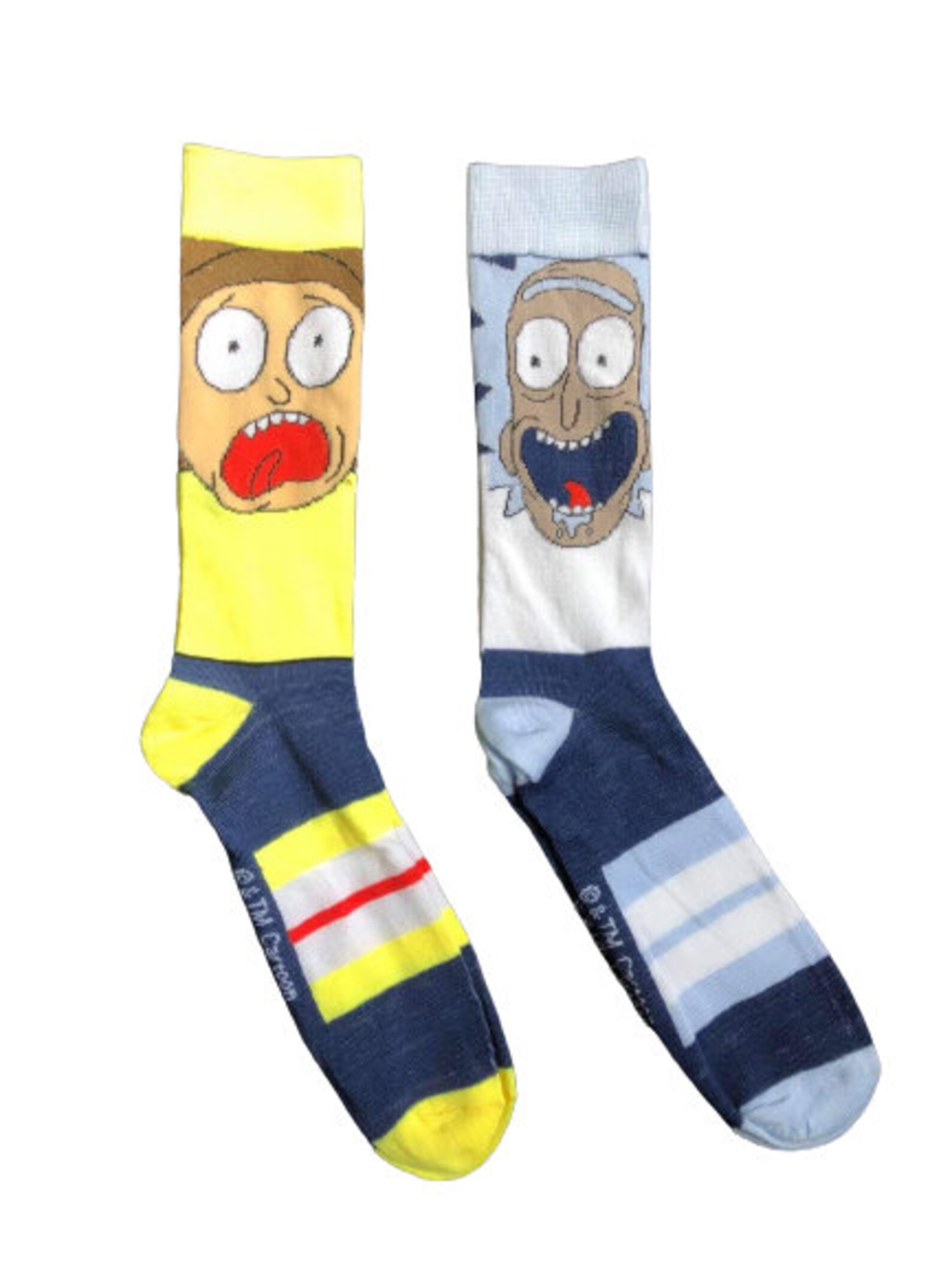 Two Pairs Rick and Morty Theme Style Socks Etsy