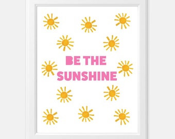 Be the Sunshine Watercolor Art Print 8x10 (unframed)