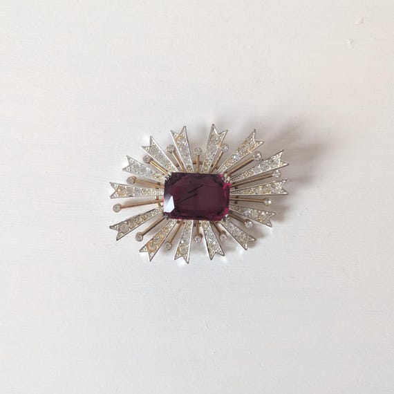 KJL Kenneth Jay Lane Starburst Brooch - image 1