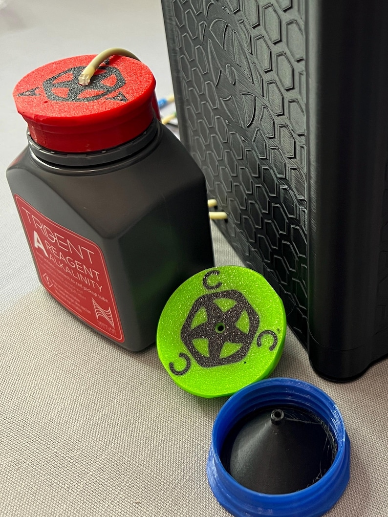 Apex Neptune Systems Trident Mini Boîtier empilable peu encombrant Addon Bottle Lid Set