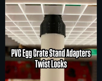 Egg Crate Stand: PVC Twist Locking Adapter (Set of 5)