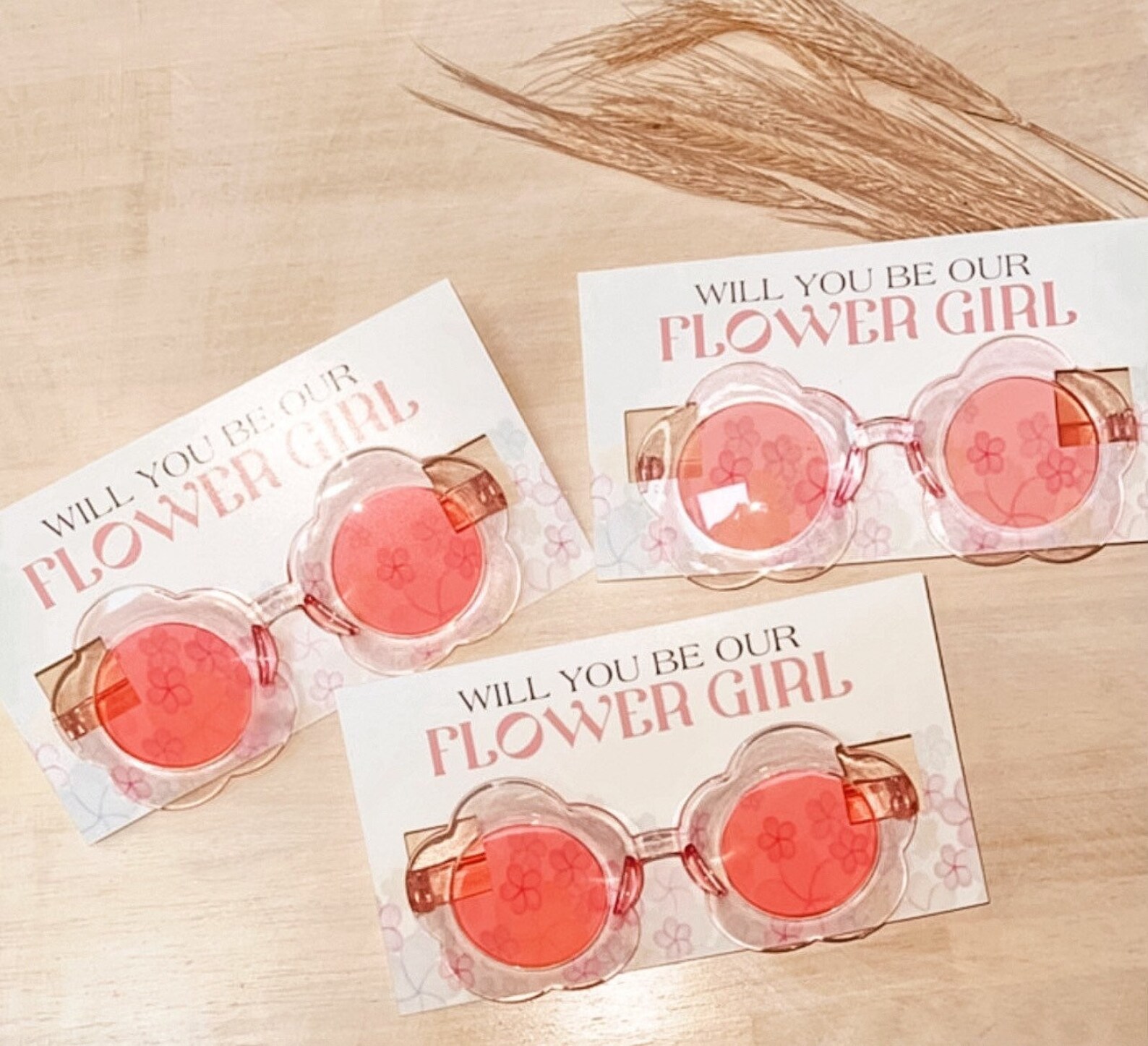 Flower Girl Sunglasses Will You Be Our Flower Girl Etsy