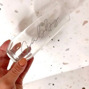 Personalized Champagne Flutes | Personalized Champagne Glasses | Bridesmaid Gifts | Bachelorette Gifts | Bridal Shower Gifts | Wedding Gift