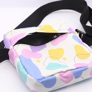 Pastel Abstract Pattern Cross Body Bag for Women Cute , Kawaii , Sling Bag image 6