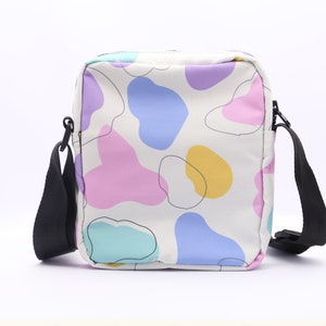 Pastel Abstract Pattern Cross Body Bag for Women Cute , Kawaii , Sling Bag image 8