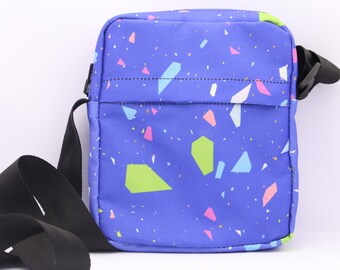 Terrazzo Print  ita Bag , Sling Bag , Geometric Waist bag with ,Mini Cross Body Bag ,Hippy bag