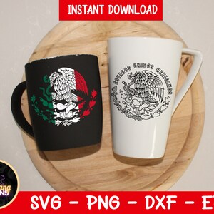 Mexico SVG | Mexico Coat of Arms Bundle | Eagle | Mexico Flag Svg | Mexican Seal | Mexico Flag Clipart | Cricut Cut File | PNG | DXF image 4