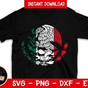 Mexico SVG | Mexico Coat of Arms Bundle | Eagle | Mexico Flag Svg | Mexican Seal | Mexico Flag Clipart | Cricut Cut File | PNG | DXF image 5