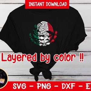 Mexico SVG | Mexico Coat of Arms Bundle | Eagle | Mexico Flag Svg | Mexican Seal | Mexico Flag Clipart | Cricut Cut File | PNG | DXF image 2