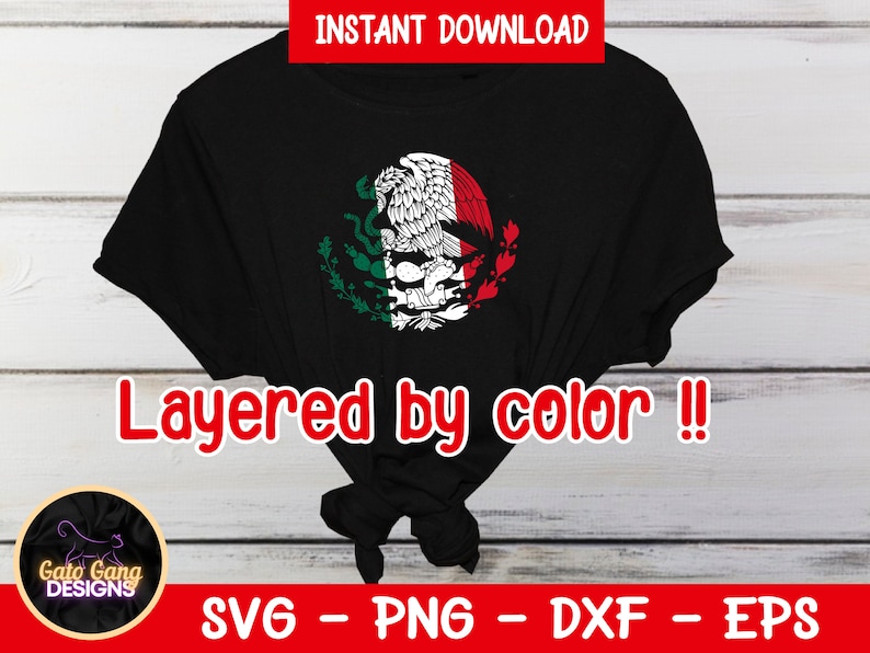 Mexico SVG | Mexico Coat of Arms Bundle | Eagle | Mexico Flag Svg | Mexican Seal | Mexico Flag Clipart | Cricut Cut File | PNG | DXF image 2