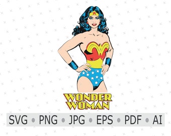 Wonder Woman Svg Etsy