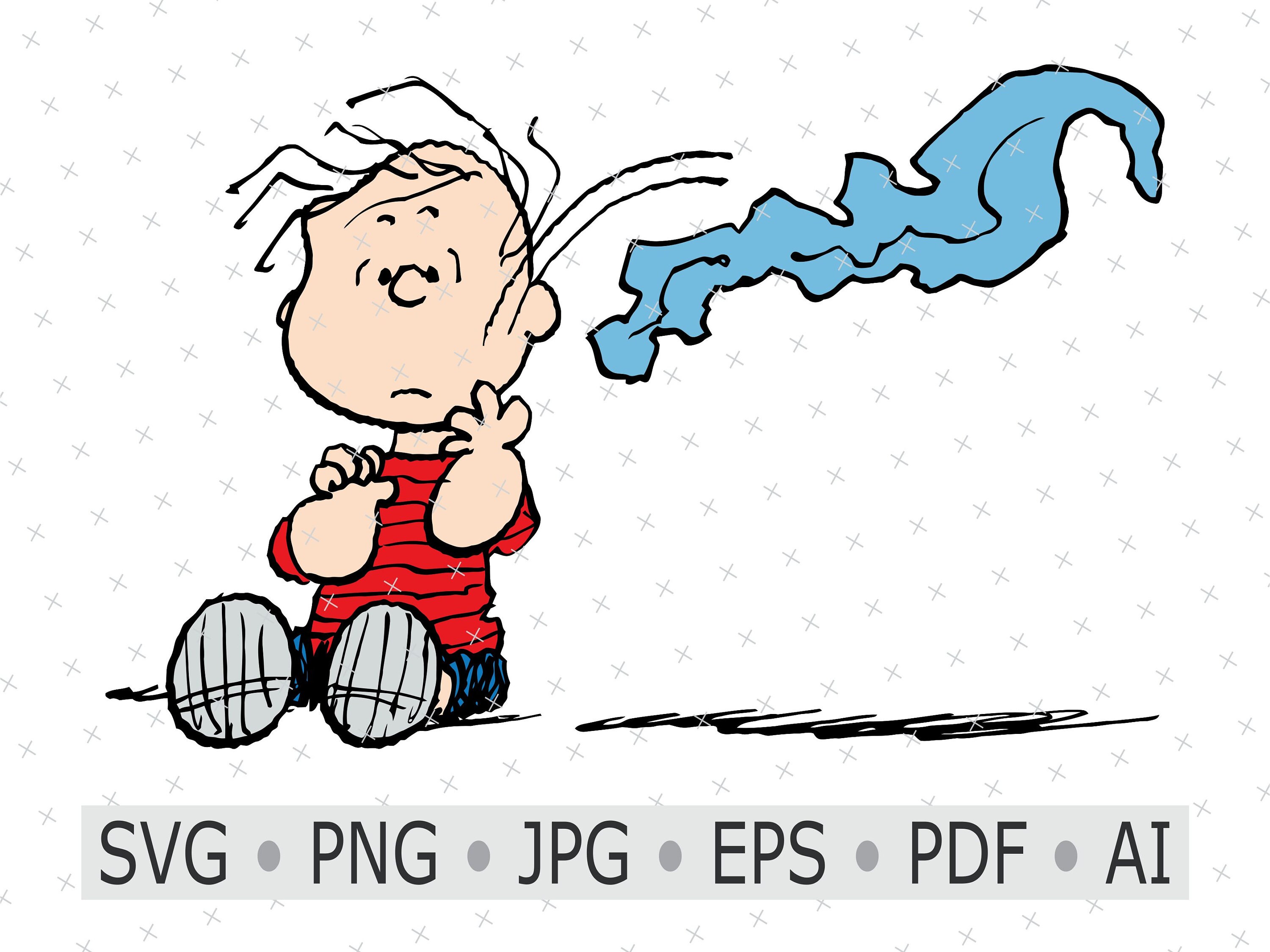 Peanuts characters Linus 2 High resolution digital images. Etsy