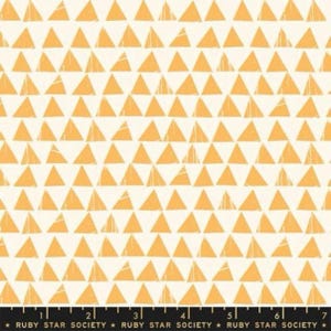 Sketchbook-Triangles-Cantaloupe - Fabric - Fabric by the Yard