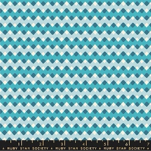 Pivot Zigga Zagga Dark Turqouise, Ruby Star Society, Fabric, Fabric by The Yard