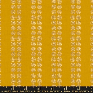 Ruby Star Society Fabric, Heirloom, Seeds, Goldenrod, Yellow, Moda Modern, Alexia Abegg, Quilting, Sewing Supplies, Continuous Cut, Cotton