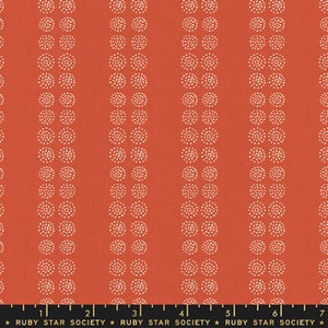 Ruby Star Society Fabric, Heirloom, Seeds, Persimmon Red, Alexia Abegg, Moda Modern, Quilting, Sewing Supplies, Continuous Cut, Cotton