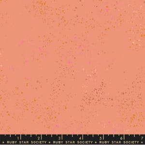 Speckled Melon Metallic Cotton Fabric - Ruby Star Society
