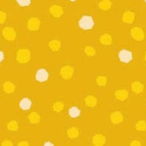 Ruby Star Society First Light Fabric: Goldenrod Chunky Dots Cotton