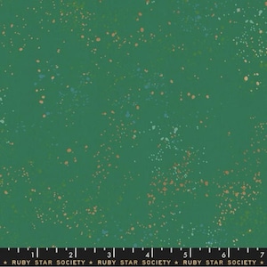 Speckled-Emerald Green-Metallic, Fabric, Fabric by the Yard, Ruby Star Society, Moda, Rashida Coleman Hale
