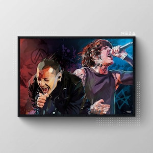 LINKIN THE HORIZON / Progetto originale di Neza Works / Collezione di opere d'arte / Poster senza cornice della band metal