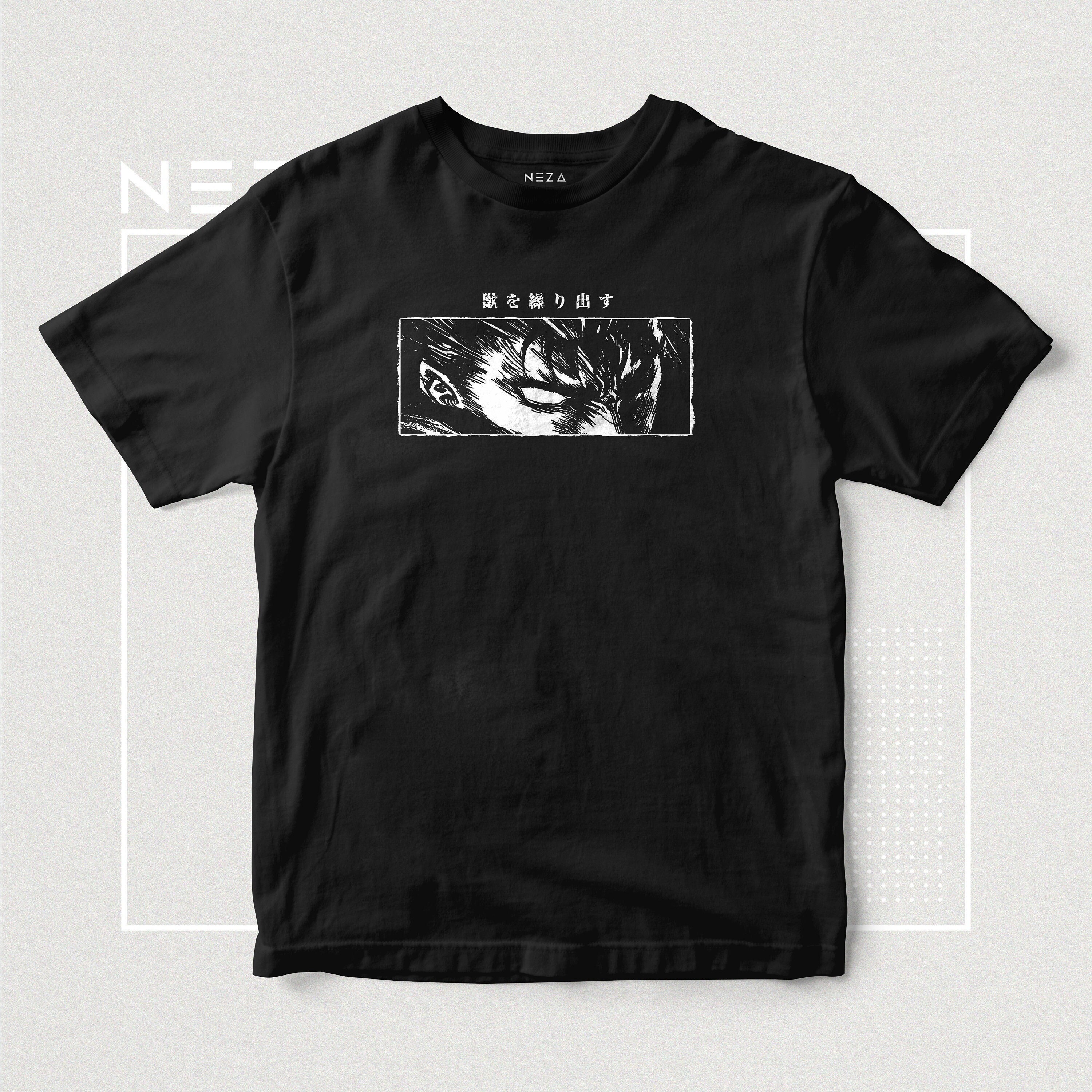 Vintage Berserk Miura Kentaro Manga Anime Plus Size Casual Cartoon Men Black Chi