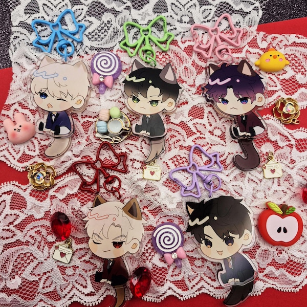 Love and Deepspace Kitty + Puppy Charms | Xavier Zayne Rafayel Sylus Caleb