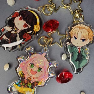 Spy Anime Acrylic Charms | Loid, Yor, Anya