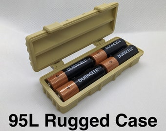 1/10 RC Scale 95L Rugged Case: 4 x AA Battery Storage