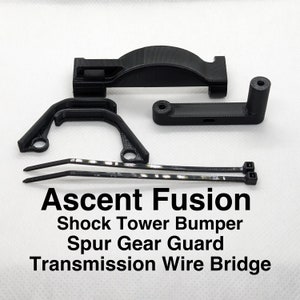 RedCat Ascent Fusion - Transmission Wire Bridge - Shock Tower Bumper - Spur Gear Guard Kit