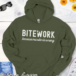 Bitework Because Murder Is Wrong Hoodie, IGP Schutzhund Dog Sport Sweatshirt