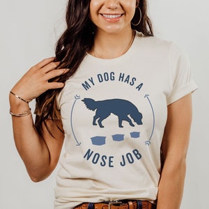 Dog Nosework T-Shirt, Golden Retriever/Setter K9 Nose Work Tshirt, Funny Dog Scent Work Tee, AKC Scent Work T Shirt, Dog Sports Dog Training