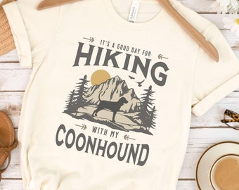Camiseta de Coonhound, regalo para mamá de Coonhound, camiseta vintage para senderismo, regalo para papá, regalo para amantes de la montaña, regalo para esposo