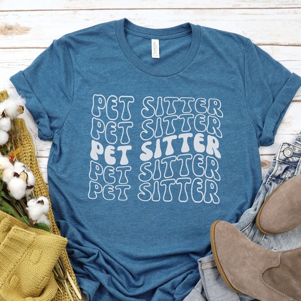 Pet Sitter T-Shirt, Dog Sitting, Pet Sitting Gift, Cat Sitter, Dog-Lover Shirt, Pet Person Gift, Dog Sitter Tee, Animal Lovers Gift, Dog Mom