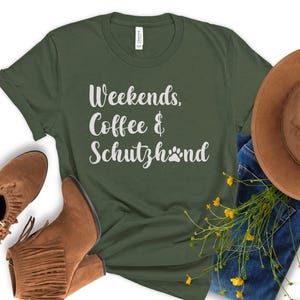 Weekends Coffee & Schutzhund T-Shirt, IGP Dog Training Tee, Funny Schutzhund Shirt, IPO Police K9 Shirt, Protection Dog Sports, Working Dog