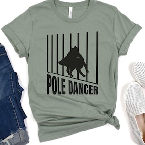 Pole Dancer T-Shirt, Agility Shirt, Dog Agility Gift, Agility Trial Tee, Dog Sports Shirt, Funny Agility Dog Training Shirt, Dog Coach Gift