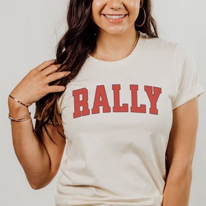 Rally T-Shirt, AKC Rally Tee, Rally Obedience Shirt, Dog Sports Tshirt, Dog Obedience Trainer Top, Dog Training College Style Letter Graphic