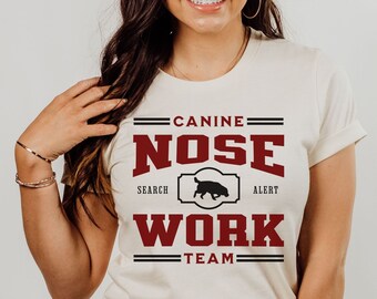 Labrador Nose Work T-Shirt, K9 Nosework Tshirt, Dog Scent Training Shirt, Dog Nosework Shirt, Lab Lover Tee, Dog Sports, Labrador Retriever