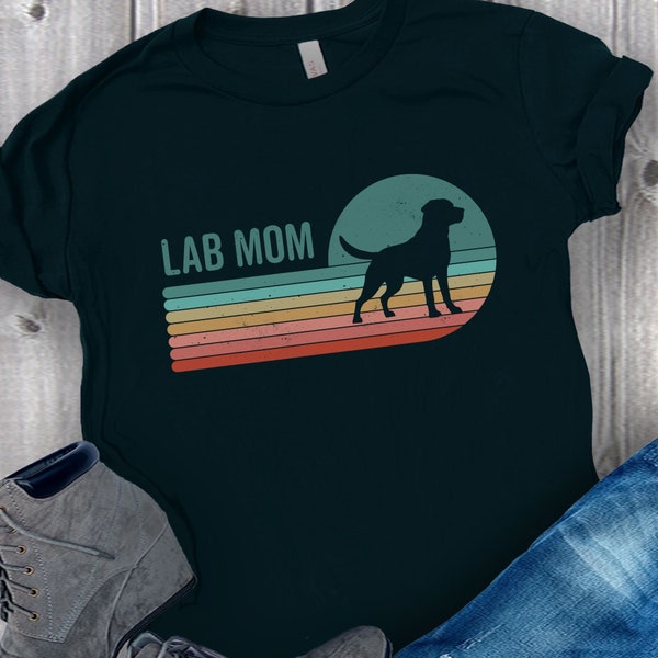 Labrador Mom T-Shirt, Labrador Dog, Lab Retriever, Retriever Mom, Dog Mom Shirt, Dog Lovers Gift, New Dog Owner, Dog Friend Gift, Puppy Mom