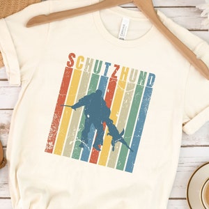 Retro Schutzhund Bite Work T-Shirt, Schutzhund Graphic Tee, IGP Dog Training T Shirt, IPO Police K9 Tshirt, Vintage Style Working Dog Shirt