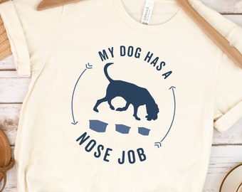 Bloodhound Dog Nosework T-Shirt, K9 Nose Work Tee, Dog Scent Work Top, Dog Sports Shirt, Bloodhound Dog Training T Shirt, AKC Scent Work T