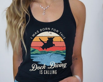 Dog Dock Diving Racerback Tank
