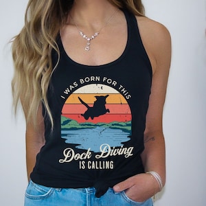 Dog Dock Diving Racerback Tank