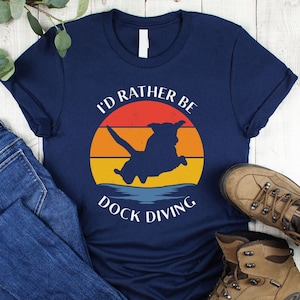 Dock Diving T-Shirt, Dog Sport Shirt, Labrador Retriever, Dog Training Tee, Dog Trainer Gift, Dog Sport Tee, Lab Lover Gift, Dog Lover Shirt