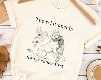 Dog Lover T-Shirt, Vintage Illustration Feminine Dog Tee, Dog Lover Gift, Dog Lover Shirt, Dog Trainer Gift, Relationship-Based Dog Training