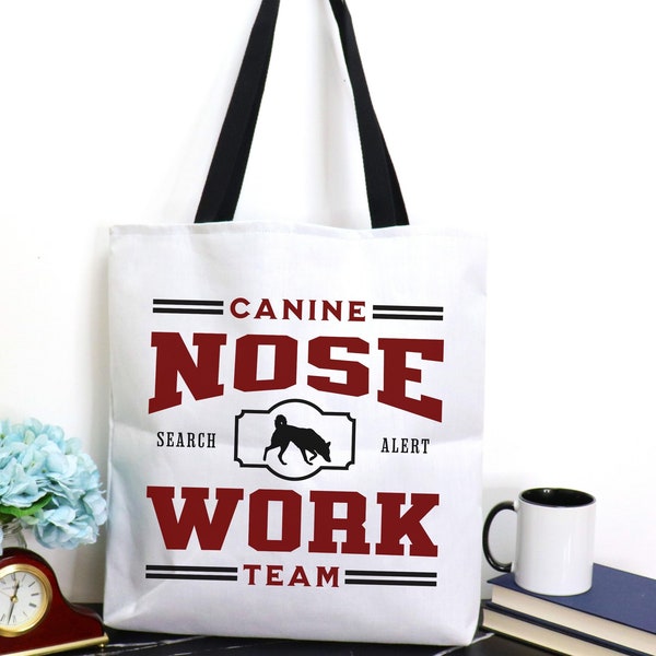 Canine Nose Work Team Tote, Dog Nosework Gear, Dog Scent Training Bag, Dog Trainer Gift, Practical Gift For Dog Sports Lover, Working K9