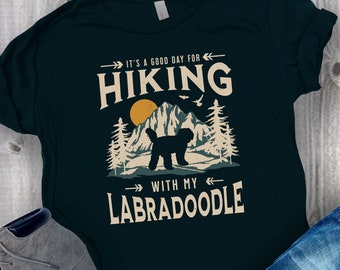 Cute Labradoodle T-Shirt, Gift For Doodle Dad Shirt Doodle Mom Shirt, Labradoodle Gift, Hiking Gift For Dog Lover, Nature Tee For Dog Person